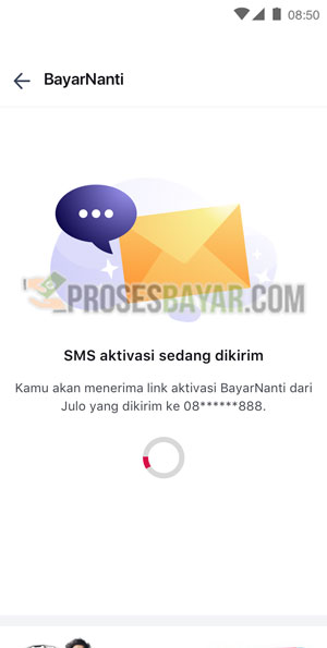 Notif SMS Aktivasi