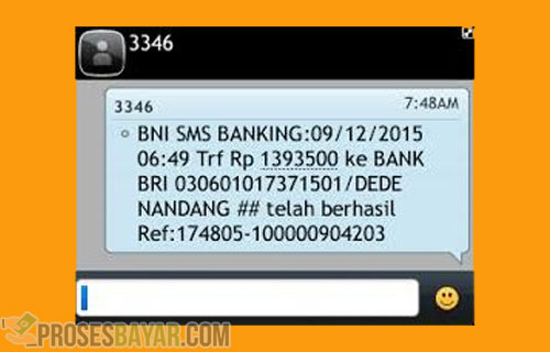 Transfer SMS Banking BNI Antar Bank Lewat SMS