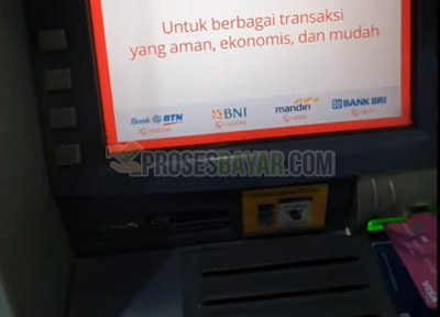 1 Masukan Kartu ATM Jenius