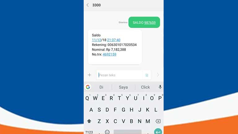 Cek Saldo Rekening BRI Lewat SMS Banking