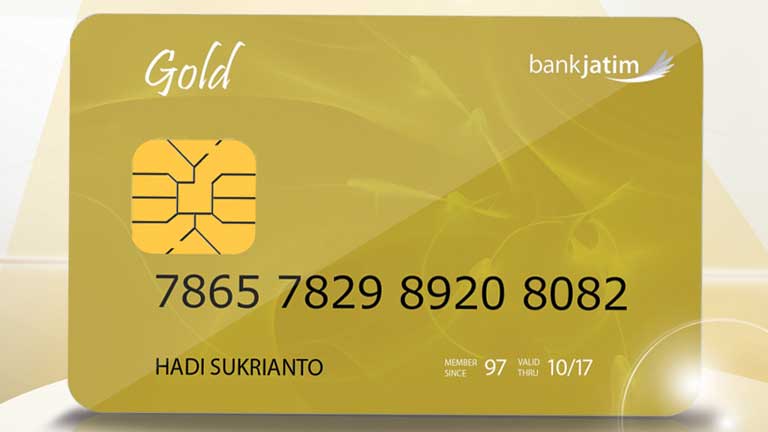 Kartu ATM Bank Jatim Gold